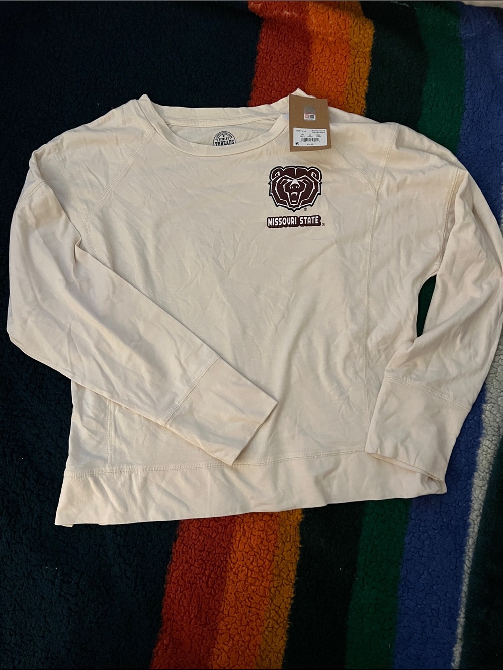 Rivalry Threads Cream Missouri State Long Sleeve Tee